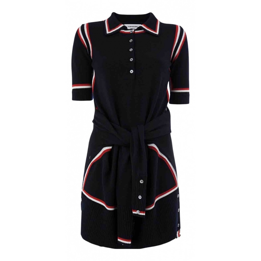 THOM BROWNE WOOL MINI DRESS